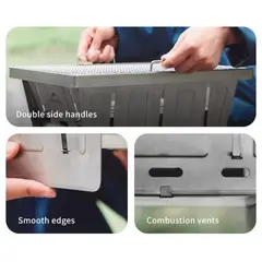 NATUREHIKE - Parrilla portátil plegable Wild Valley