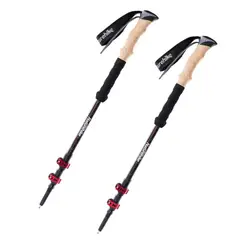 NATUREHIKE - Par de bastones de trekking de fibra de carbono