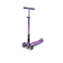 MICRO - Scooter Maxi Deluxe FOLDABLE LED Morado
