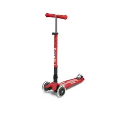 MICRO - Scooter Maxi Deluxe FOLDABLE LED Rojo