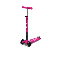 MICRO - Scooter Maxi Deluxe Foldable LED Rosado Brillante