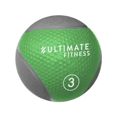 ULTIMATE FITNESS - Balón Medicinal con Rebote Pro 3 Kg