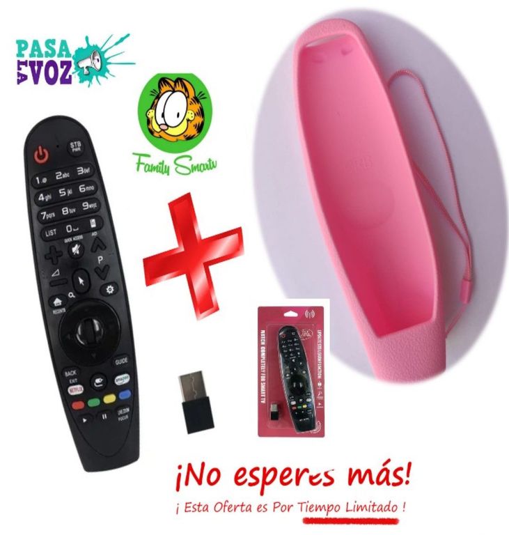 Control Remoto Lg Magic -Mr500-Mr600-Mr650 Funda Rosado