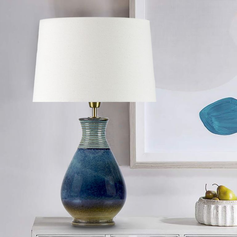 Lámpara de mesa Glasgow Azul