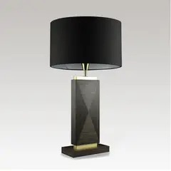 GENERICO - Lámpara de mesa Niza negro