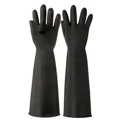 TRUPER - Guantes látex INDUSTRIAL puño largo 9 talla G,