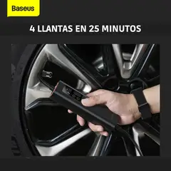 BASEUS - Mini Inflador comprensora de llantas para auto camioneta