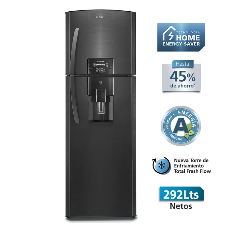 Refrigeradora No Frost 292 Lts Netos Black Steel RMA310FZPC