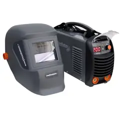 Maquina de soldar inversor 200 amp gladiator con mascara