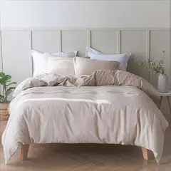 HOME BRANDS - Funda plumón de Bambú Color Beige - Queen