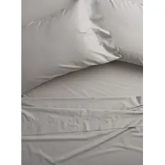 HOME BRANDS - Juego de Sabanas de Bambú Color Gris claro - 2 plazas