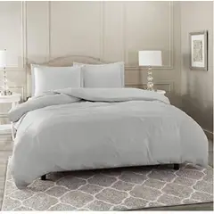 HOME BRANDS - Funda plumón de Bambú Color Gris claro - 1.5 plazas