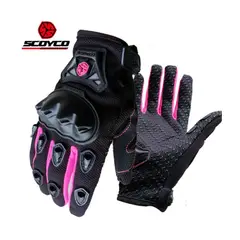 SCOYCO - Guantes Antideslizantes Motociclista MC29 Talla L Ros