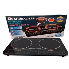 NATIONALIZER - Cocina Inducción De 2 Hornillas Multi