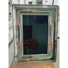 PERU - Decorativo Adorno Marco o cuadro liso PLat. ley 950 para foto de 13x18