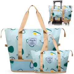 MINARI - Bolso de Viaje Cartera Expandible Impermeable Verde 30B