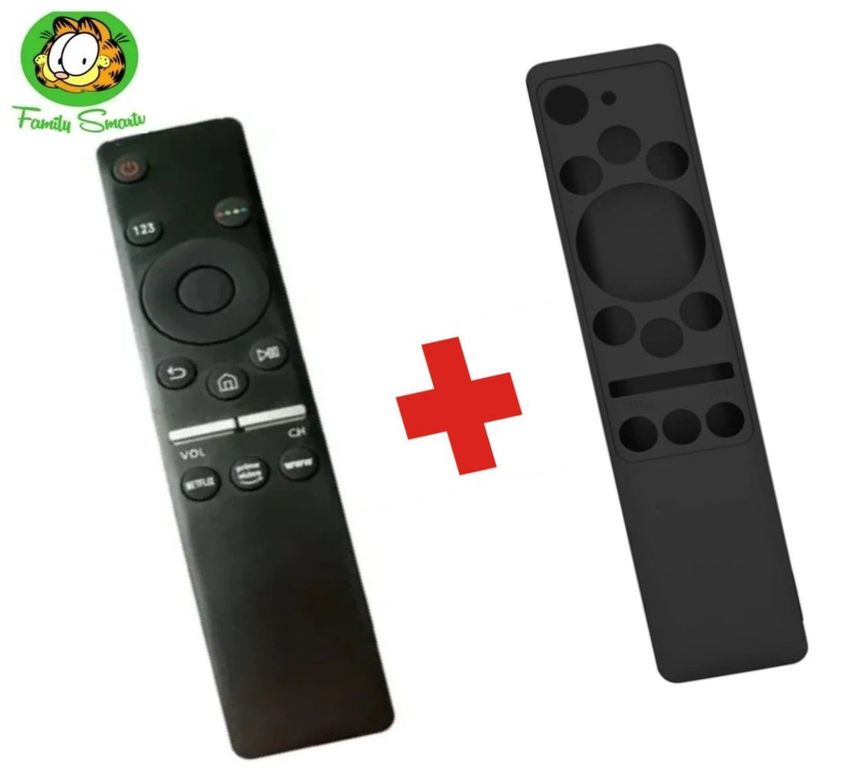 Control Remoto Samsung Smart + Funda Negra cerrada