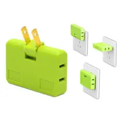 ANKAFA IMPORTACI?N - Adaptador Enchufe Triple Giratorio - Pack 1 Pzas