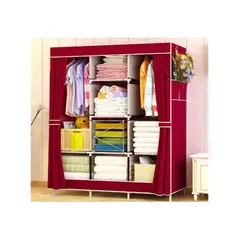 GRETAIL - Ropero Closet Organizador Ropa De 3 Cuerpos Labrado Rojo.