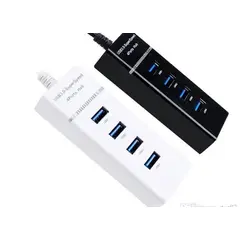 ANKAFA IMPORTACI?N - HUB USB 3.0 4 PUERTOS 5 GBps CABLE 30cm extensor alta velocidad