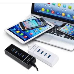 ANKAFA IMPORTACI?N - HUB USB 3.0 4 PUERTOS 5 GBps CABLE 30cm extensor alta velocidad