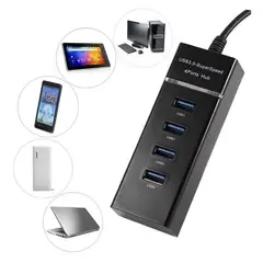 ANKAFA IMPORTACI?N - HUB USB 3.0 4 PUERTOS 5 GBps CABLE 30cm extensor alta velocidad