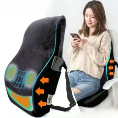 DAUER - Cojín Espaldar Lumbar Viscoelástico Gel + Carbon Bambu TALLA COMPLETA