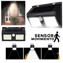 GENERICO - Reflector Solar Doble Foco 40 Led Reflector Lampara con Sensor