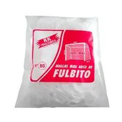 GENERICO - Redes para Arco de Fulbito Polipropileno Torcido - Blanco