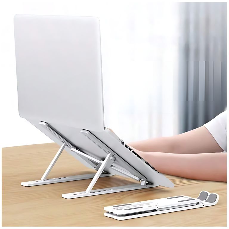 Soporte Laptop Plegable Aluminio Ergonómico Y Portátil
