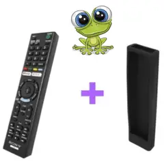 UNIVERSAL - Control Remoto Sony TV Smart Pilas y Funda de Color Negro