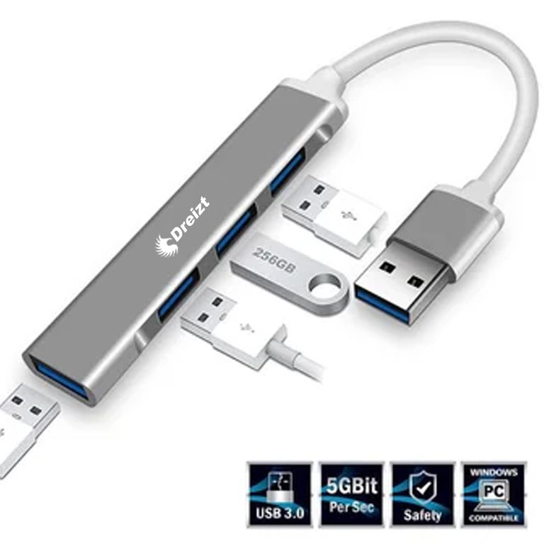 Multipuerto Entrada Adaptador Hub USB Tipo USB