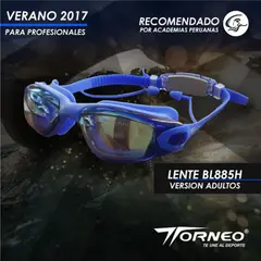 GRAVITAL - Lentes de Natación Torneo Azul