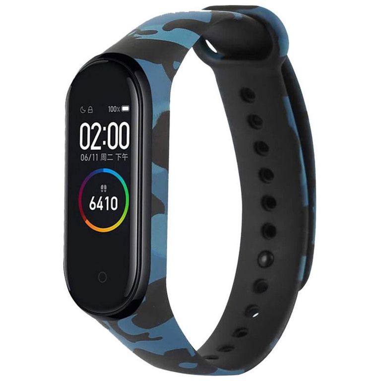 Correa Para Xiaomi Mi Band 4 Camuflado Azul