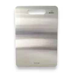 SHELTER - Tabla de picar de Acero Inoxidable / 23 x 33.5 cm / 2mm