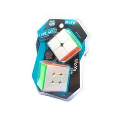 GENERICO - Cubo mágico 3x3 cubo rubik 3x3 - set 2 pcs