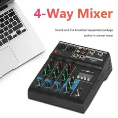 OEM - Mezclador de Audio Inalámbrico de 4 Canales Mezcla de Sonido USB Y BT