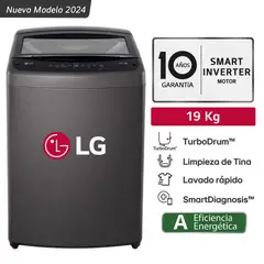 Lavadora 19 kg Turbodrum Carga Superior Wt19BVTB Negro