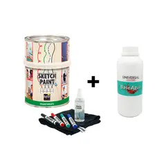 MAGPAINT - Pintura Pizarra DIY SketchKit Sellador UC Transparente