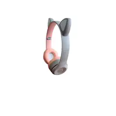 GENERICO - AUDIFONO GATITO BLUETOOTH SONIDO ESTEREO CON MICROFONO LUZ RGB