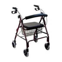 FIRST CARE - Andador 4 Ruedas Canasto y Asiento
