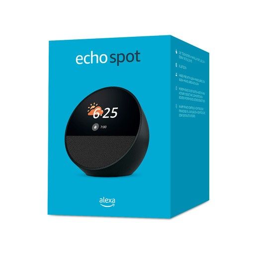 Echo Spot Parlante con Reloj Alexa - NEGRO