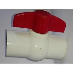 C AND A TOOLS - Válvula Esférica PVC con Rosca C&A 1/2" - Blanco