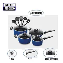 FINEZZA - Juego de ollas Aluminio 13 PZAS FZ-1612T