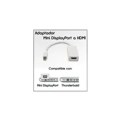 GENERICO - Adaptador convertidor mini displayport a hdmi mdp a hdmi mac blanco