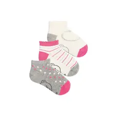 GENERICO - Pack 3 medias invisibles con diseños mujer niña - ballerinas