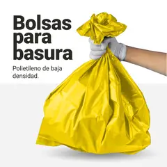 GENERICO - Bolsas amarillas para basura 25 L, 1.5 micras, 100 uds