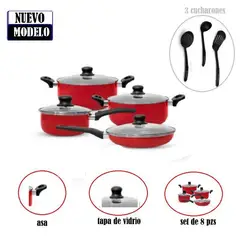 FINEZZA - Juego de ollas antiadherente 11PZAS /FZ-X1705M