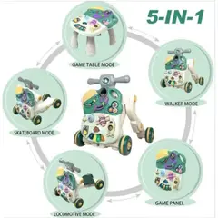 IDEAL - Caminador 5 en 1 con Mesa de juegos y Sonido