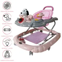 CONFORT - ANDADOR MUSICAL KIDS «SNOOPY» LIGHT PINK